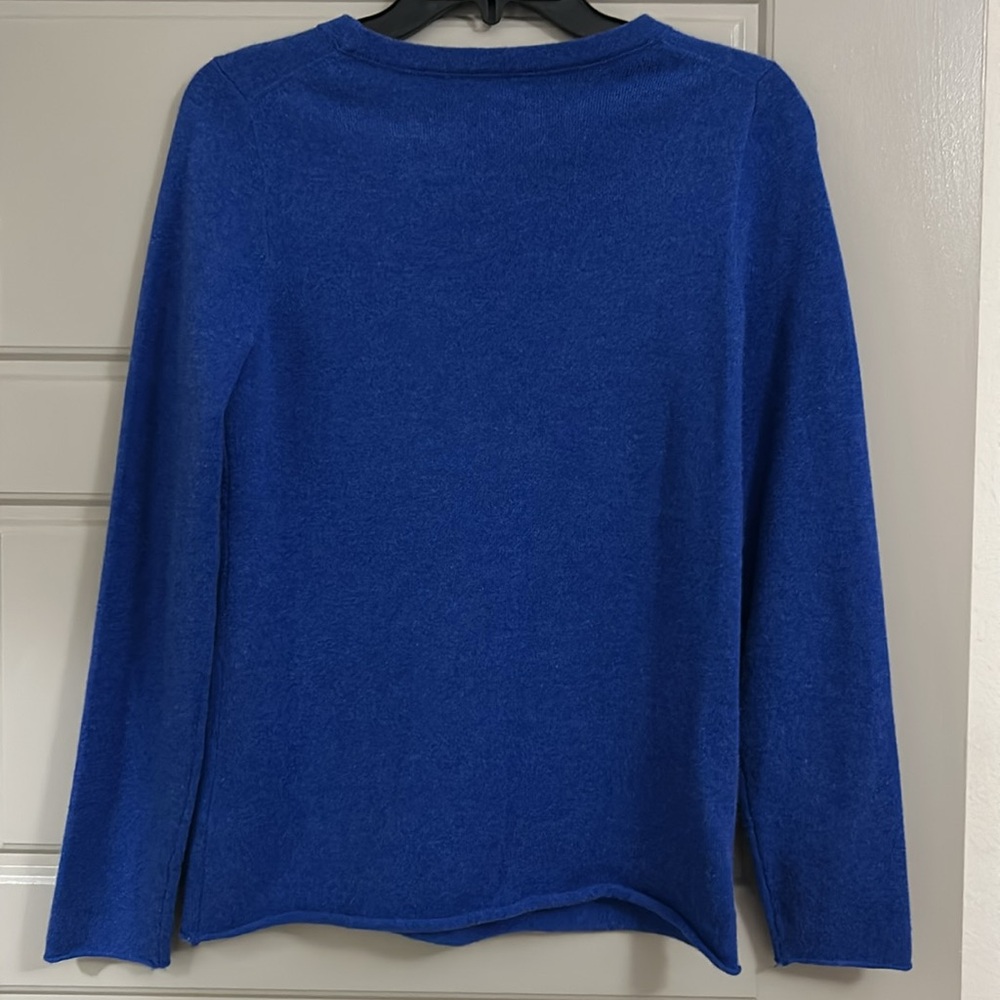 J. Crew Royal Blue Cashmere Crewneck Sweater - Picture 5 of 5